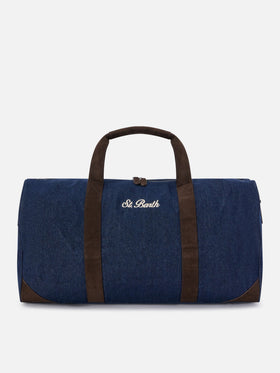 Blue Jetleg Denim-Seesack mit Logostickerei 