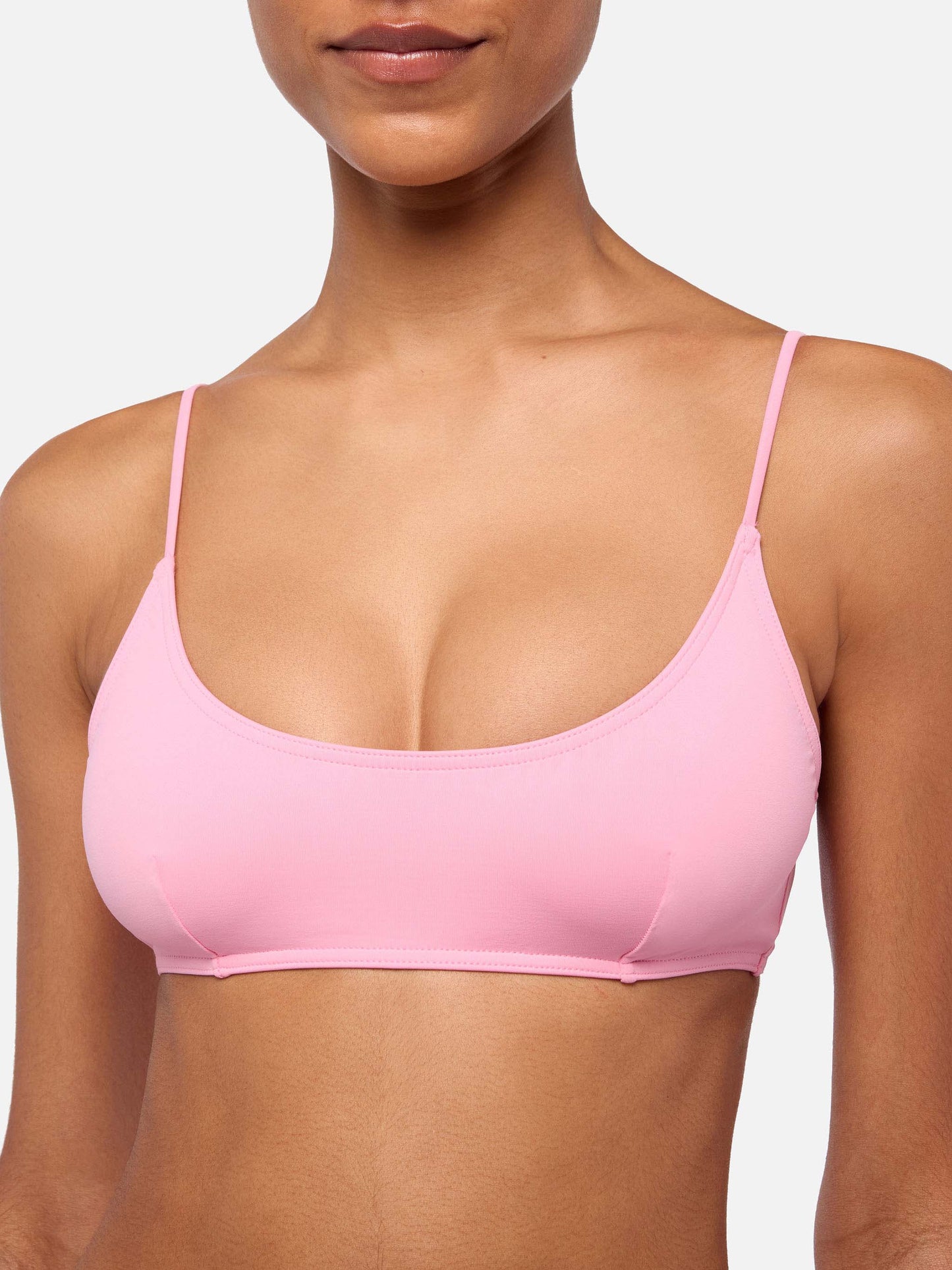 Klassische Badehose Marielle in Rosa - Strandtop Judy in Rosa mit Bralette Judy