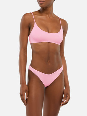Slip mare classico Lido rosa - Judy top bralette rosa