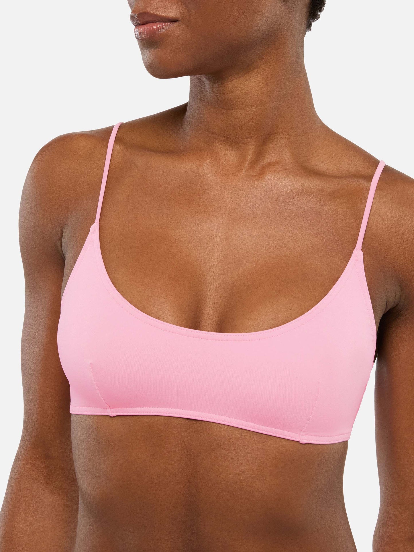 Slip mare classico Lido rosa - Judy top bralette rosa