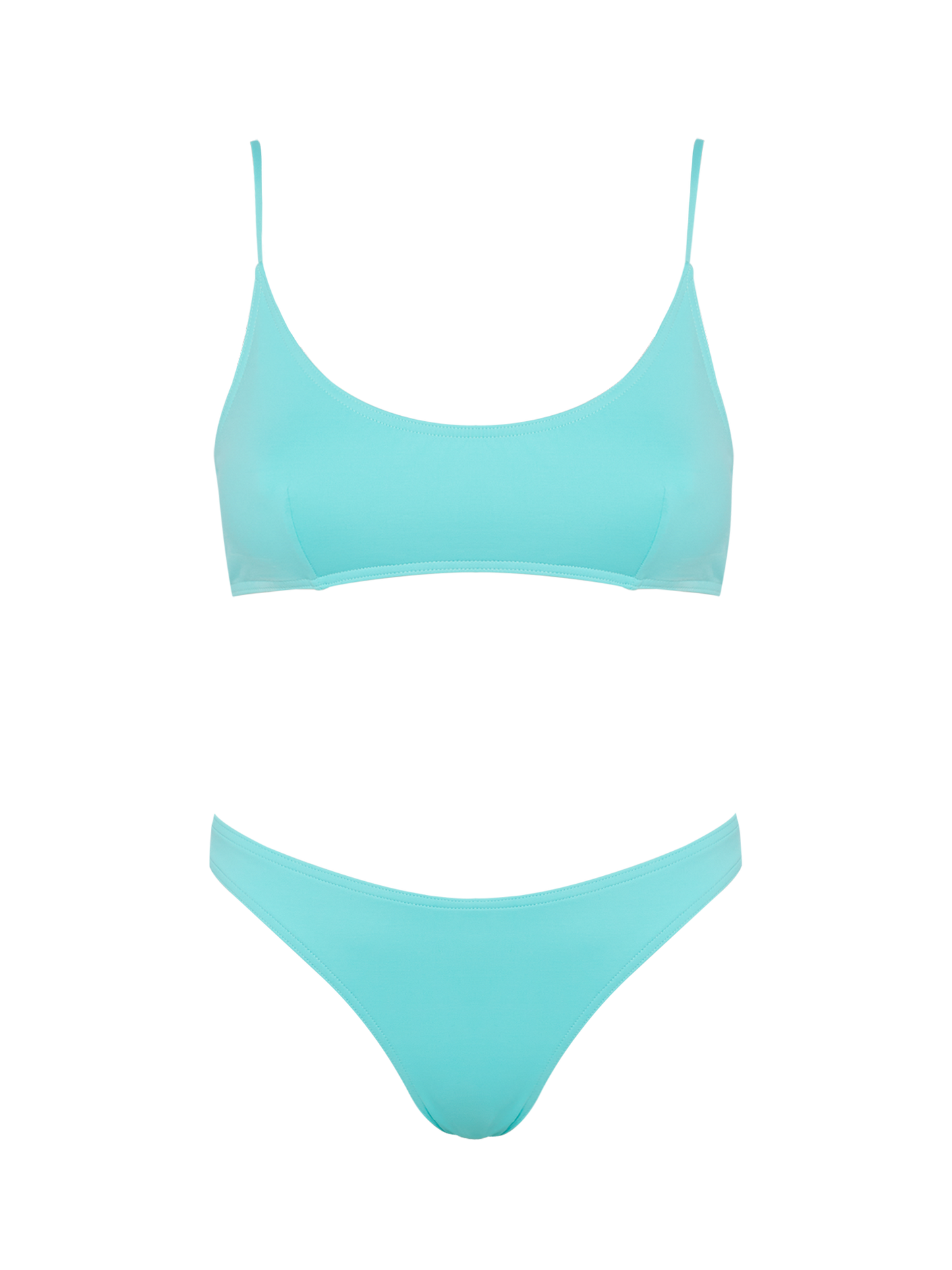 Judy Lido water green bikini with bralette top and classic briefs - MC2 Saint Barth