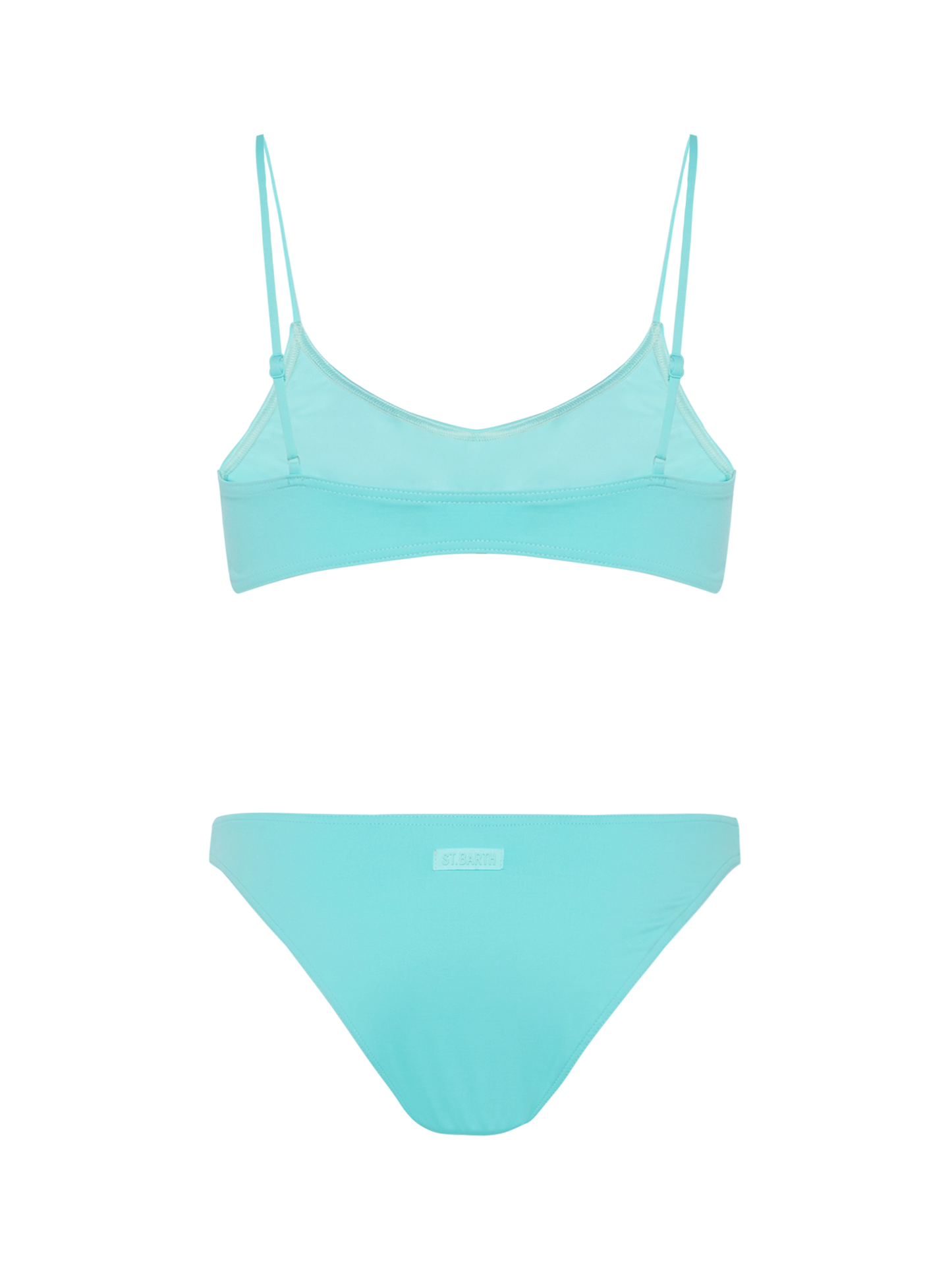 Judy Lido water green bikini with bralette top and classic briefs - MC2 Saint Barth