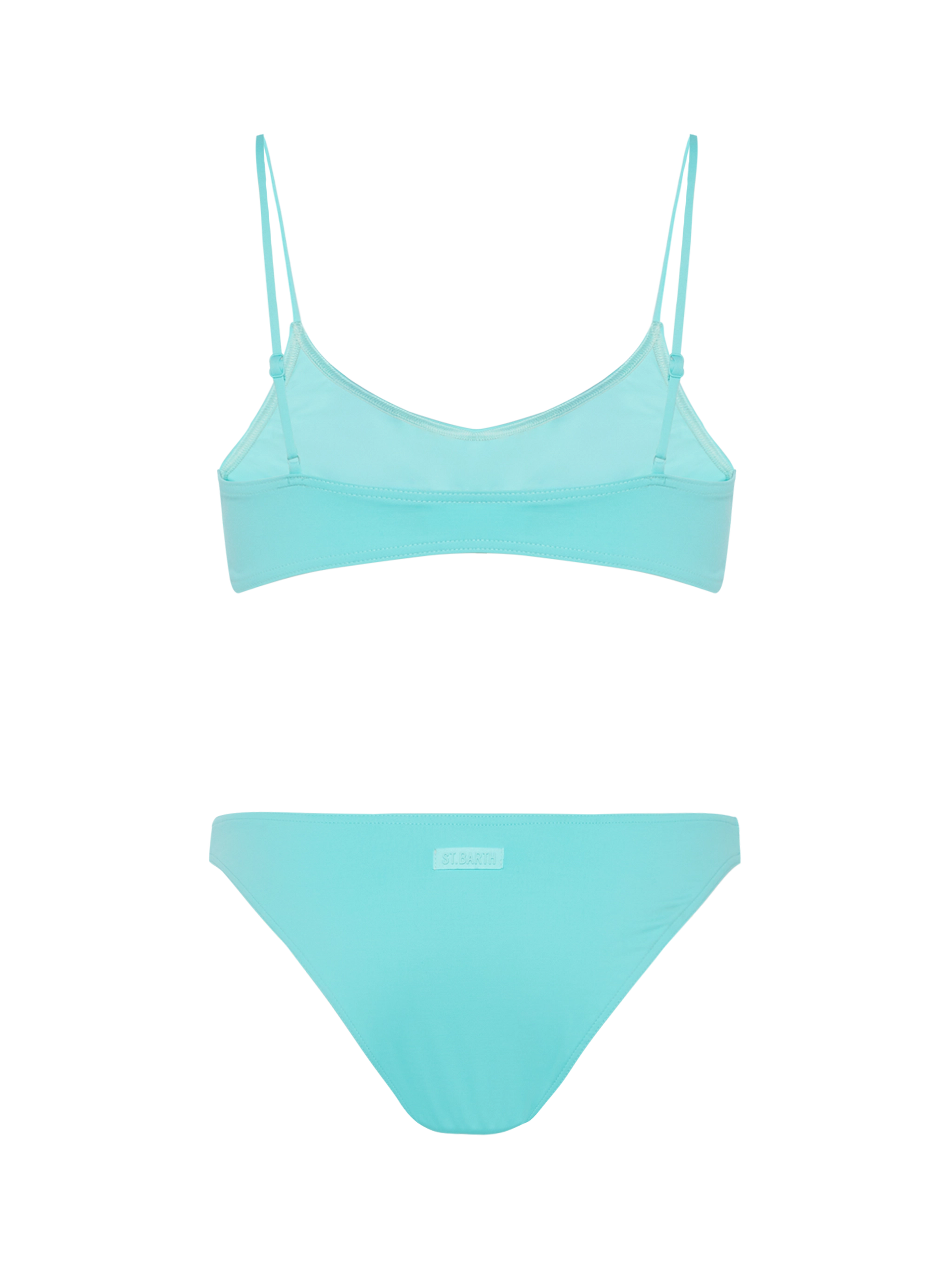 Judy Lido water green bikini with bralette top and classic briefs - MC2 Saint Barth