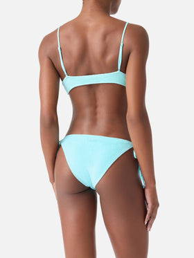 Bikini bralette Judy Virgo de rizo verde 