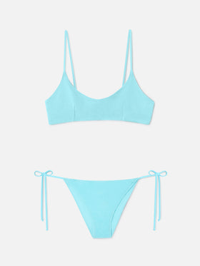 Bikini bralette Judy Virgo de rizo verde 