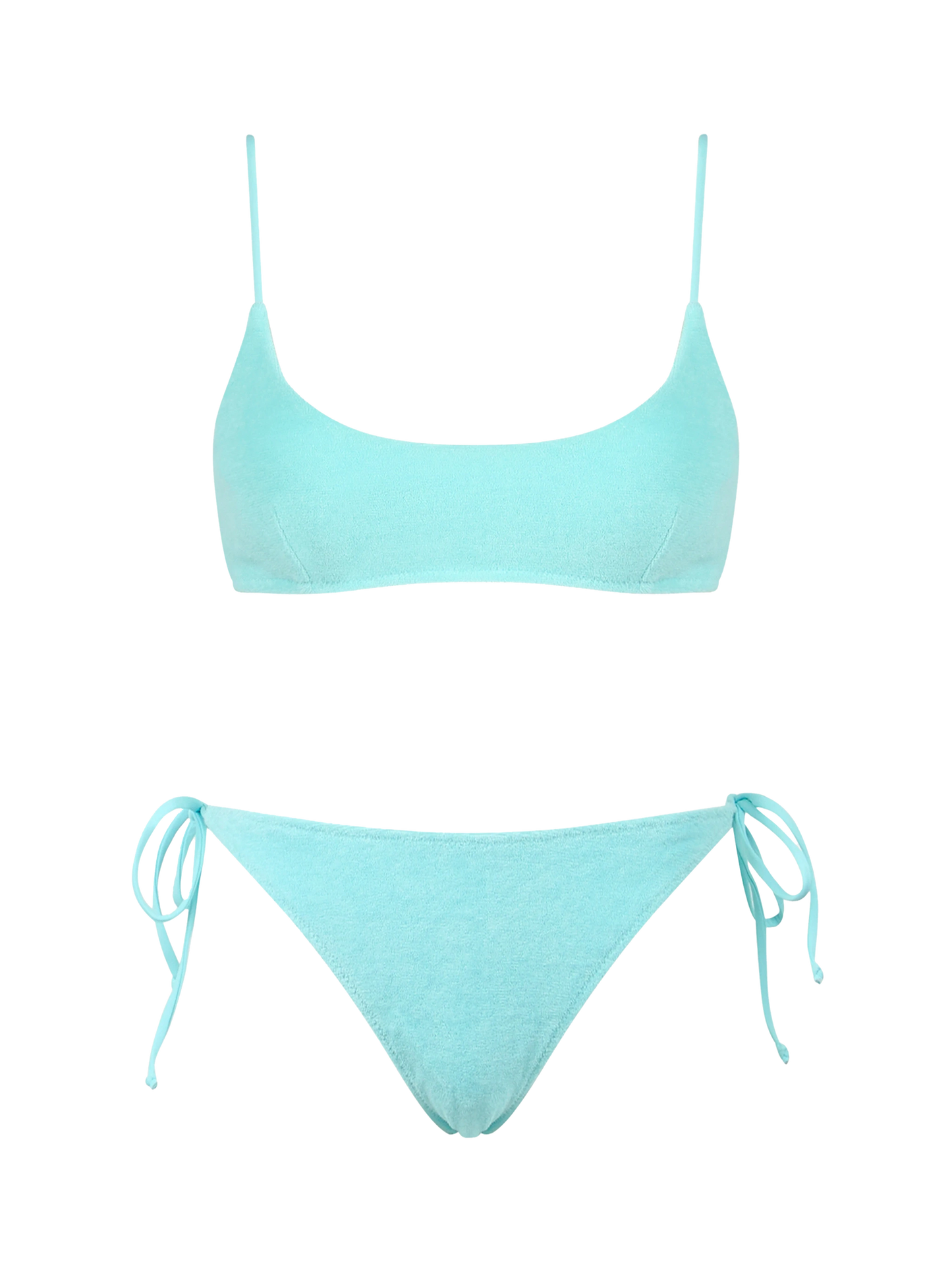 Woman green terry bralette bikini Judy Virgo - MC2 Saint Barth