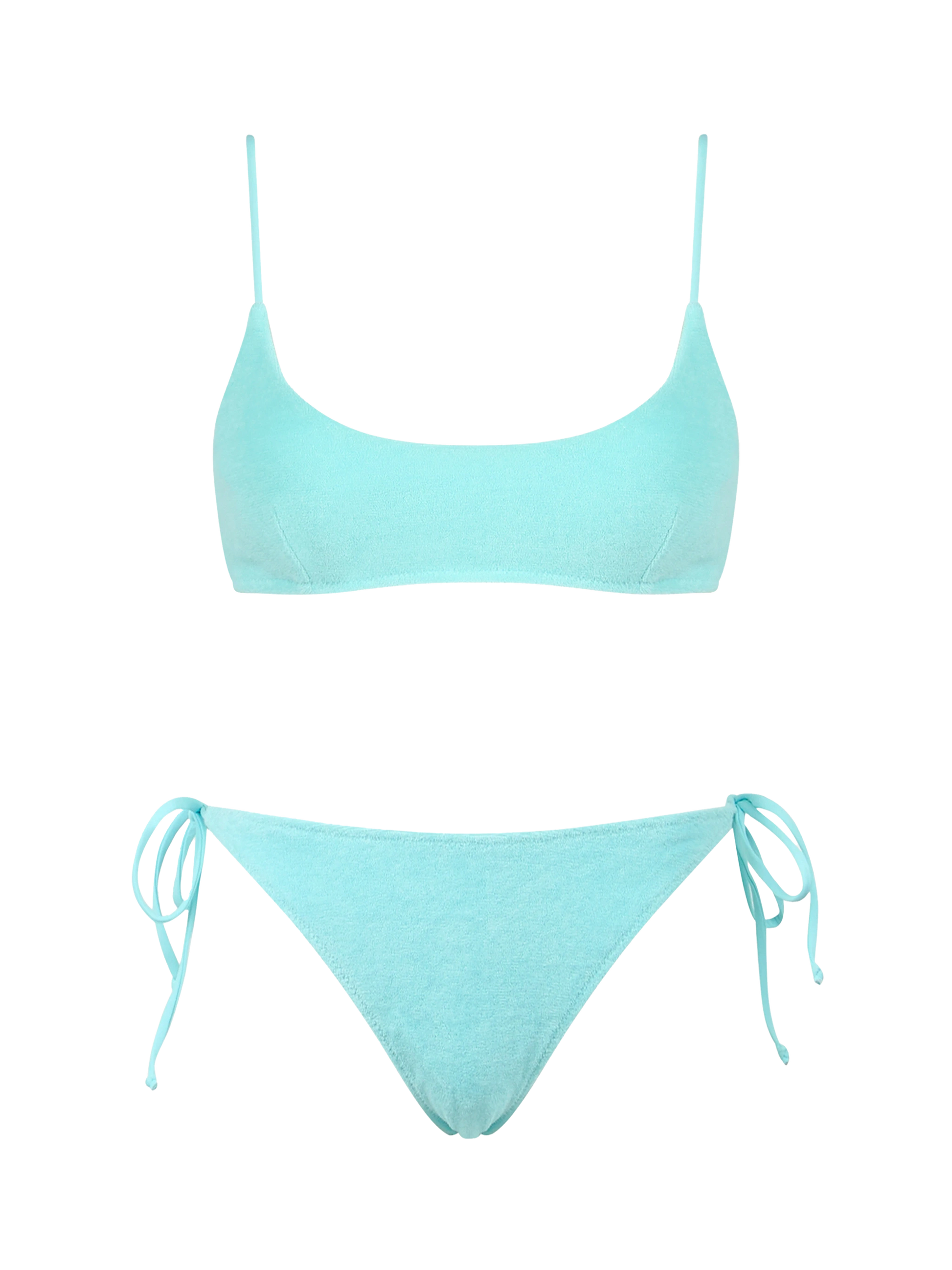 Woman green terry bralette bikini Judy Virgo - MC2 Saint Barth