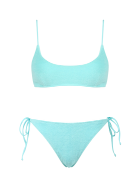 Woman green terry bralette bikini Judy Virgo - MC2 Saint Barth