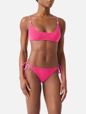 Bikini bralette Judy Marielle en éponge fuchsia 