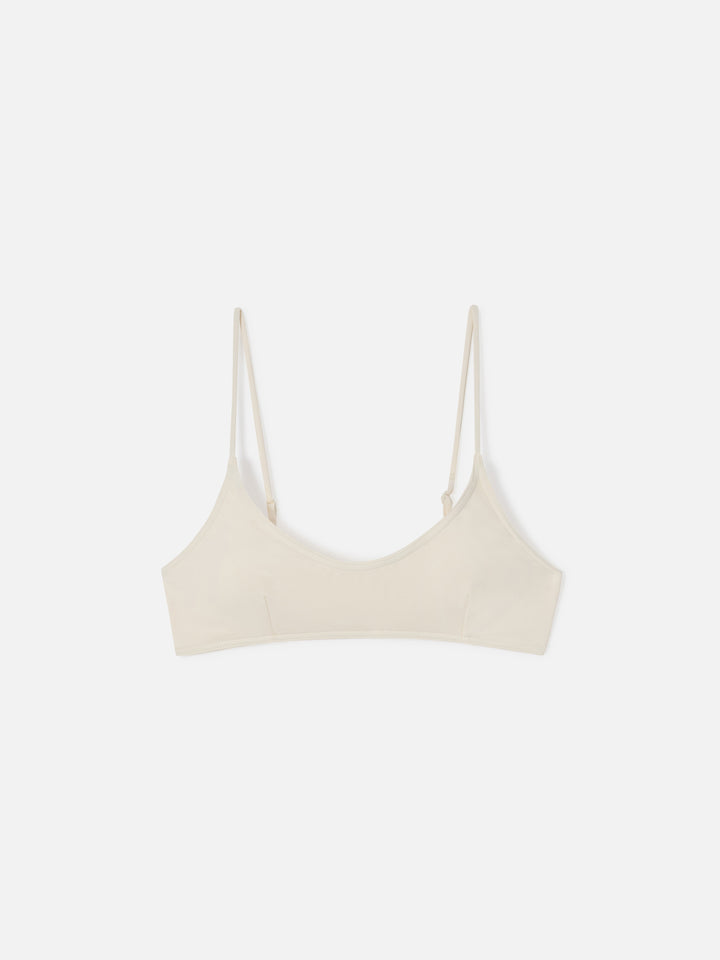 Haut de bikini brassière Judy en crème uni 