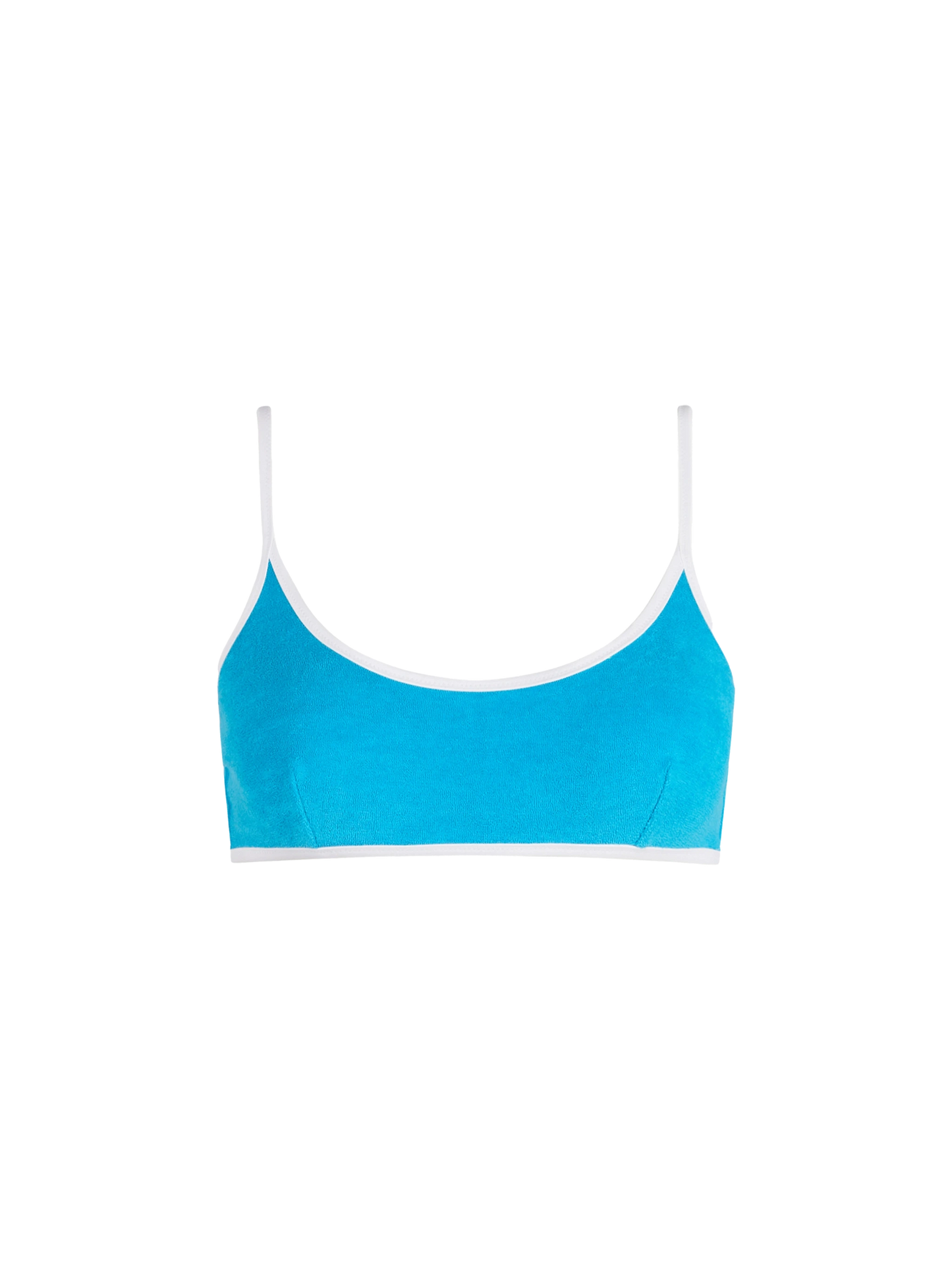 Woman terry bralette beach top Judy with piping - MC2 Saint Barth