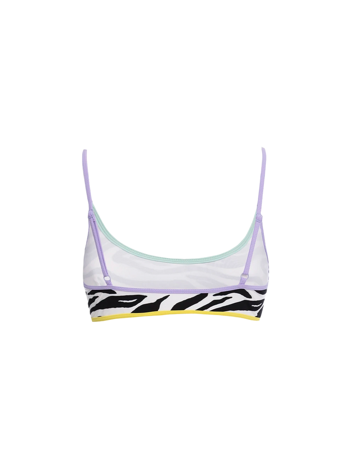 Top bikini Judy String bralette con fantasia zebrata