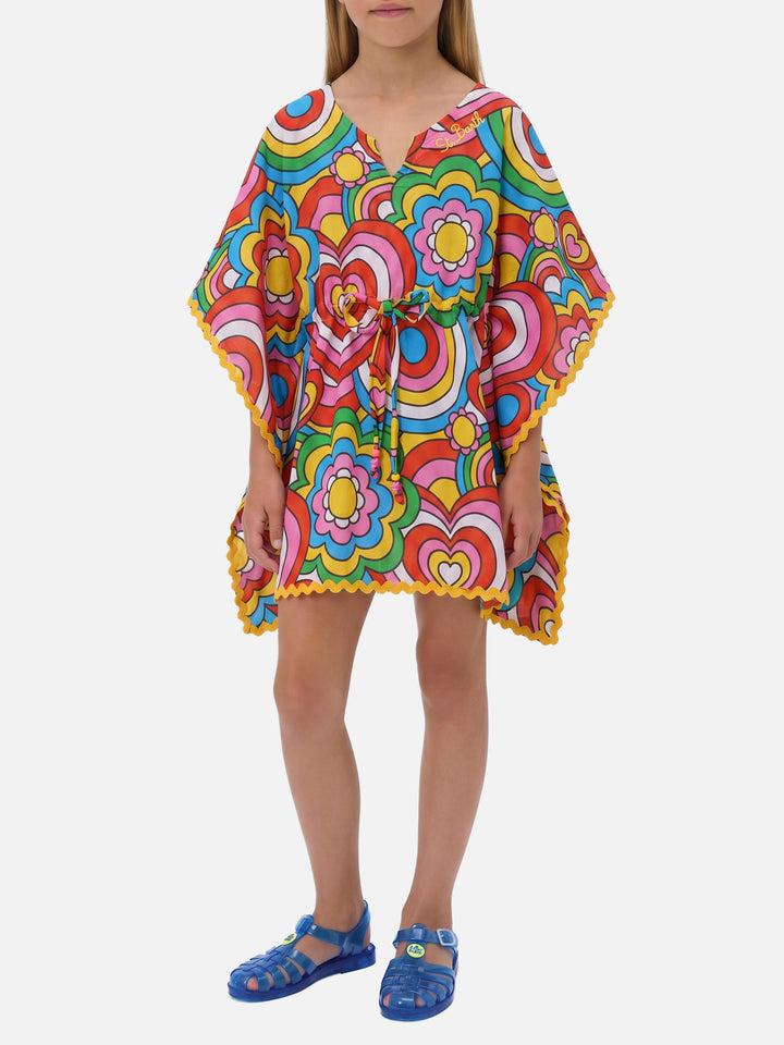 Kate Poncho mit Muster in verrückten Formen
