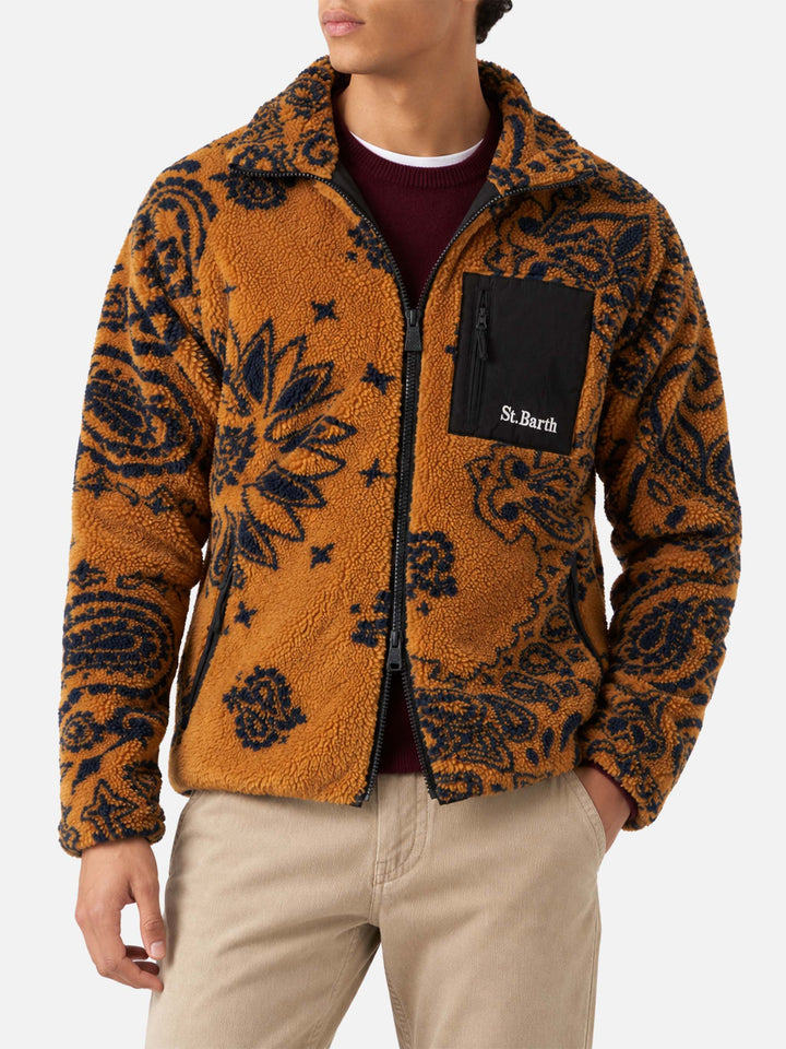 Keystone Sherpa-Jacke in Ocker mit Muster 