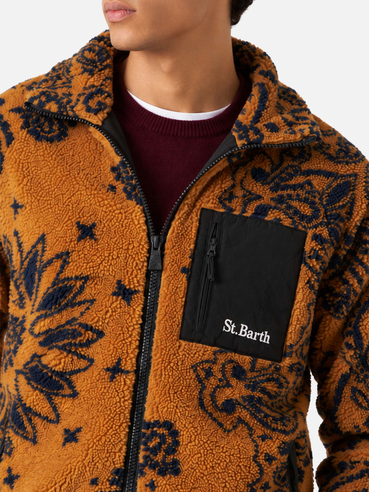 Keystone Sherpa-Jacke in Ocker mit Muster 