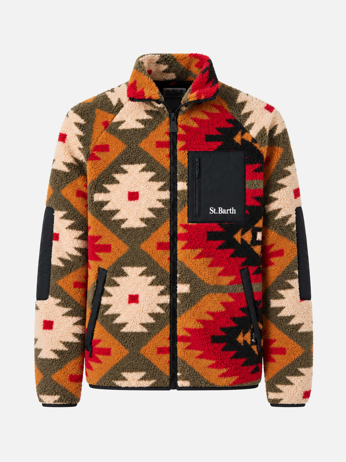 Keystone Sherpa-Jacke mit mehrfarbigem Muster 