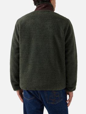 Veste teddy Keystone vert militaire avec fermeture zippée 
