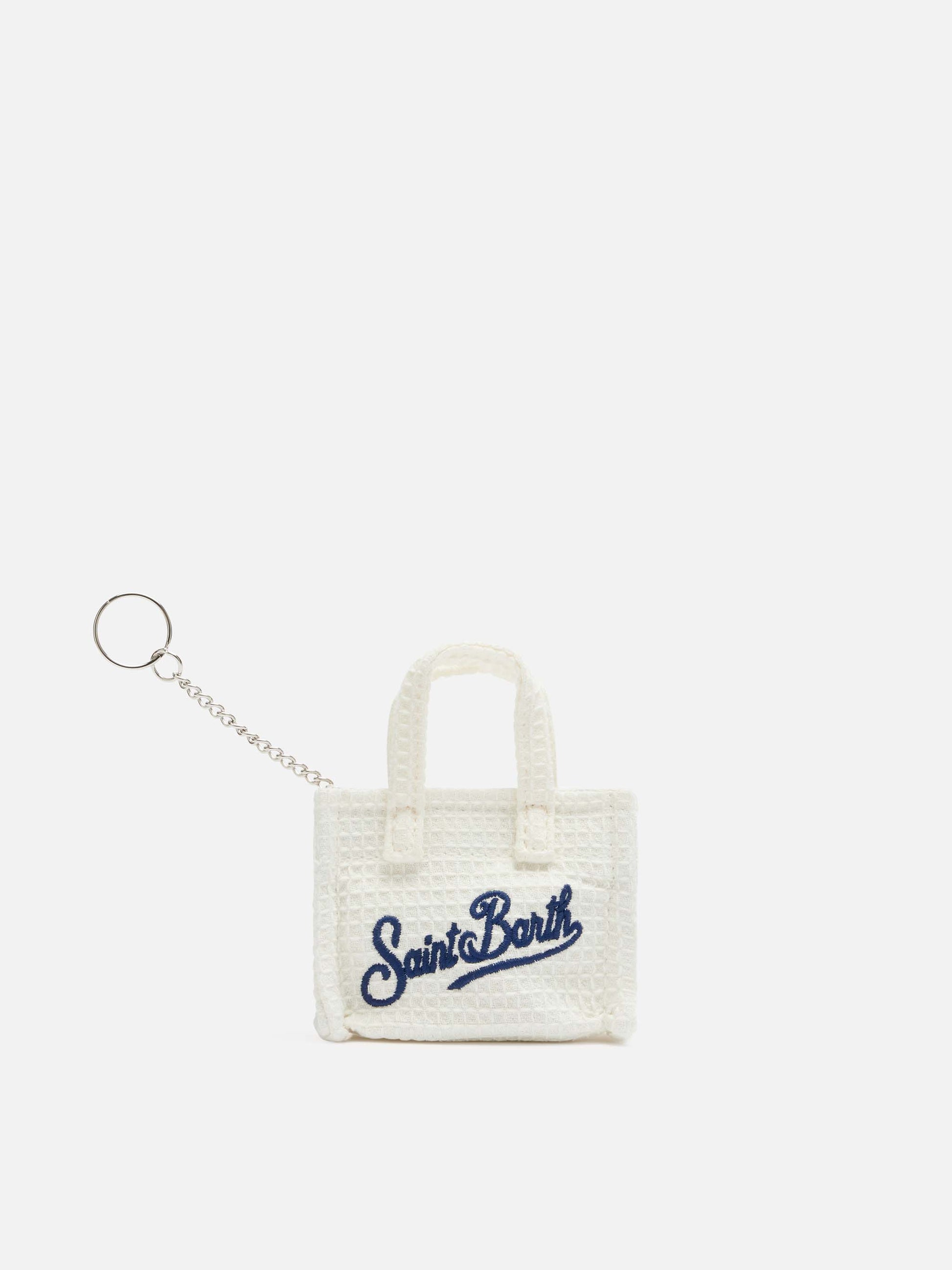 Beige cotton honeycomb Key Holder - MC2 Saint Barth