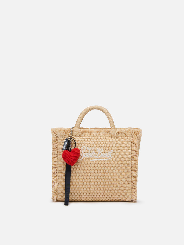 Portachiavi Keyring con charm cuore crochet