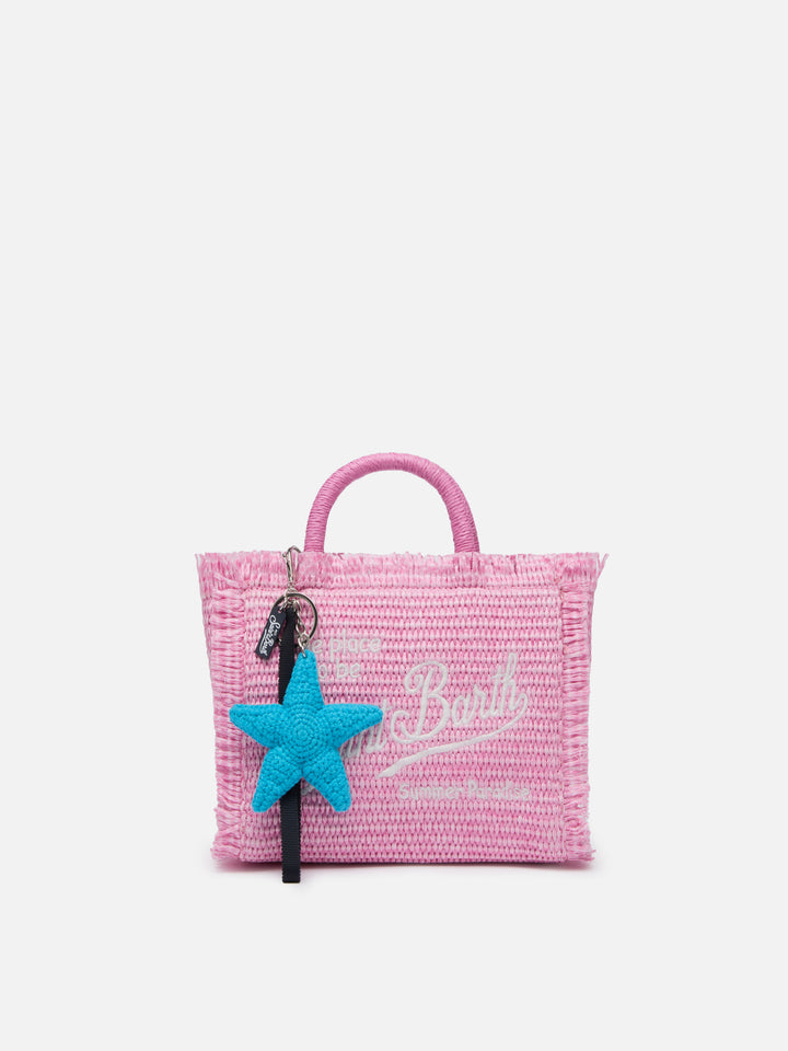 Portachiavi Keyring con charm stella marina crochet