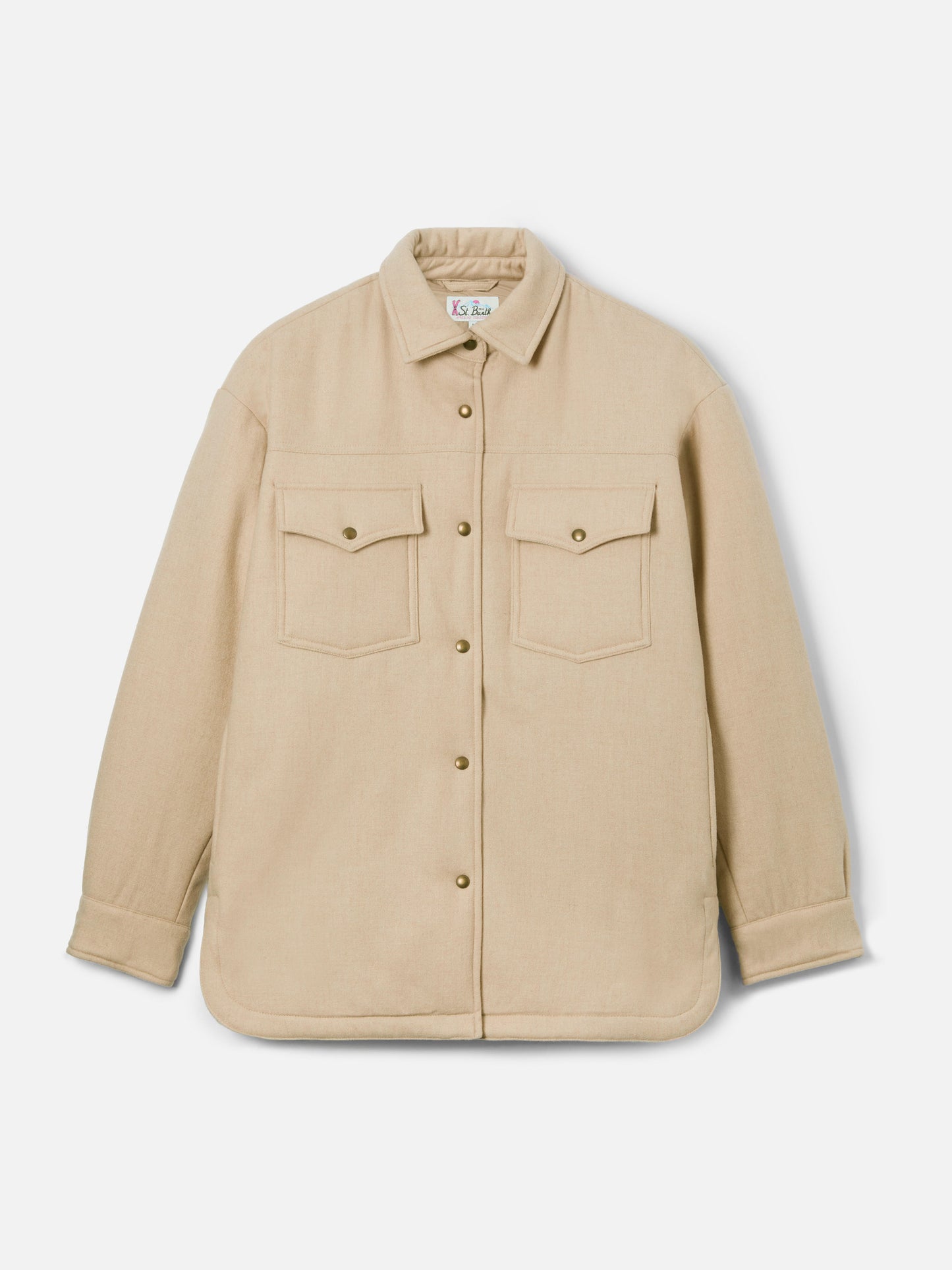 Giacca da donna in lana con stampa strass Saint Barth