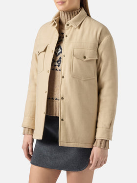 Giacca da donna in lana con stampa strass Saint Barth