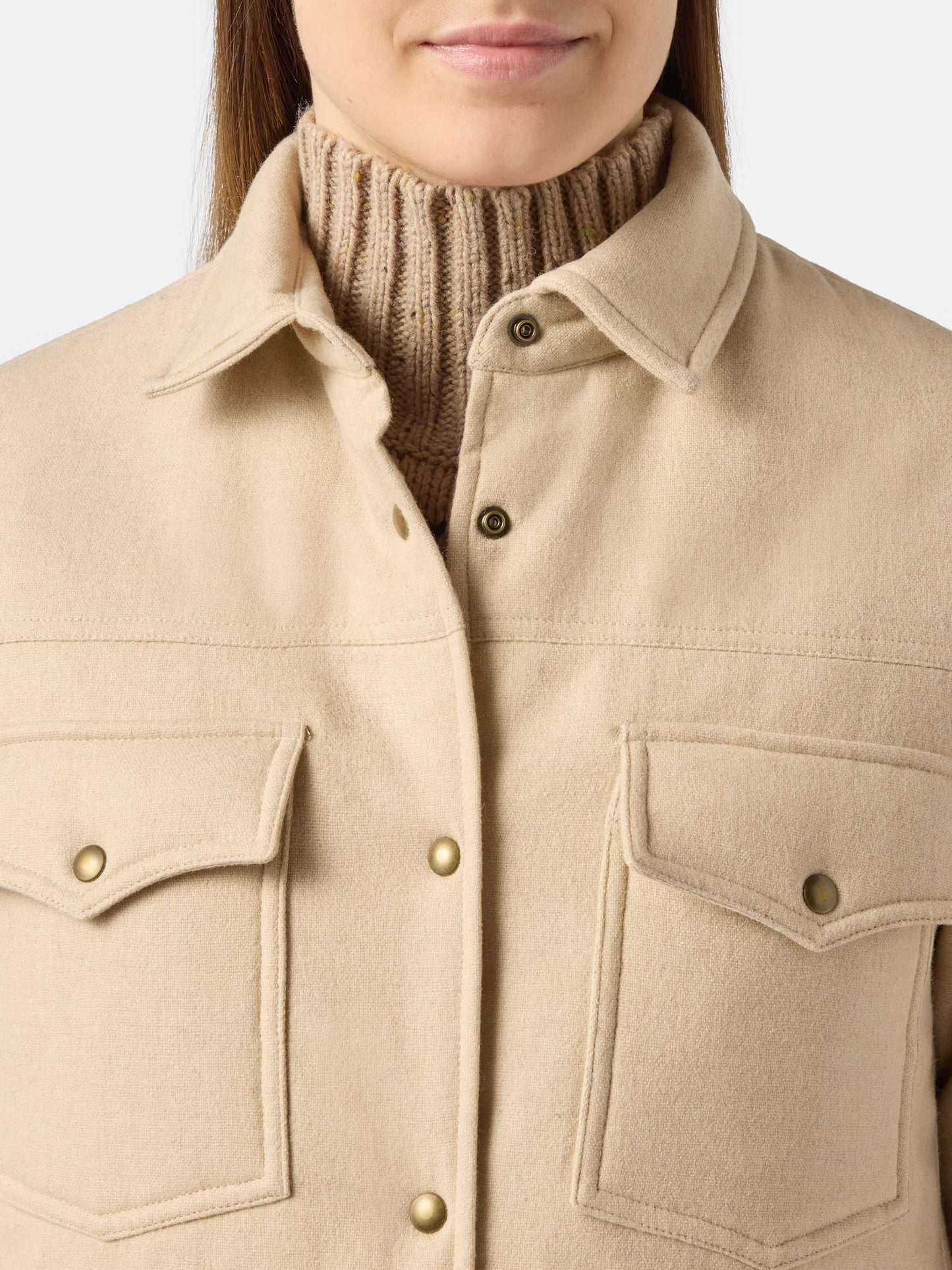 Giacca da donna in lana con stampa strass Saint Barth