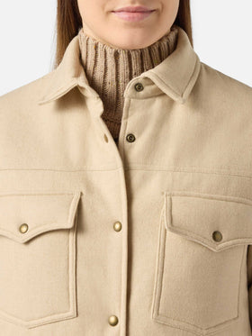 Giacca da donna in lana con stampa strass Saint Barth