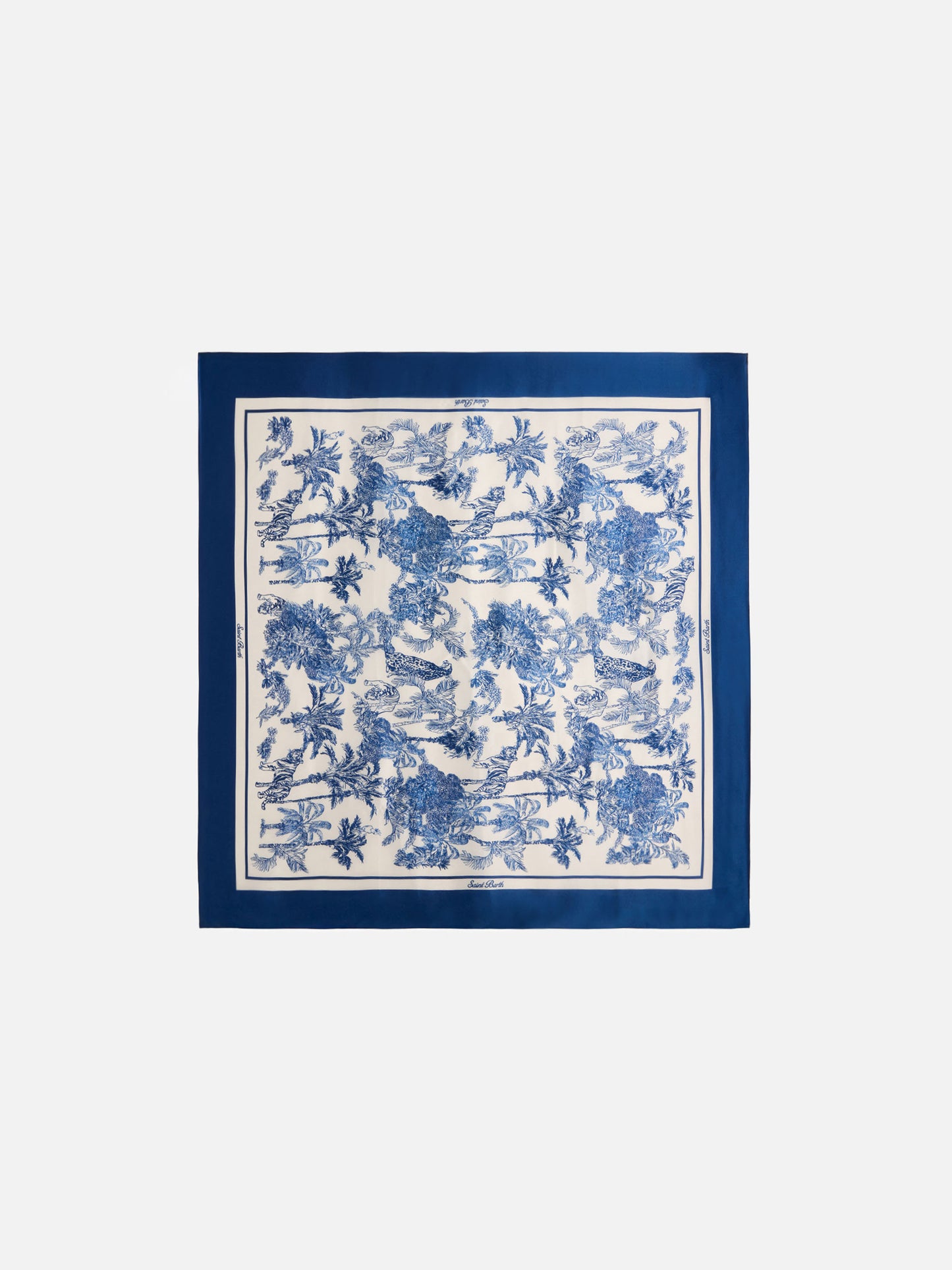 Foulard Kitana in seta con stampa toile de jouy