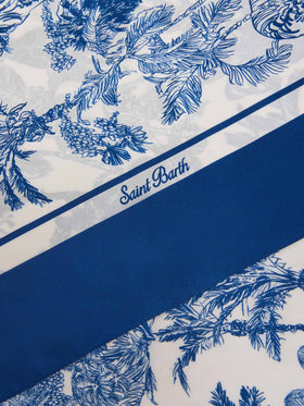 Foulard Kitana in seta con stampa toile de jouy
