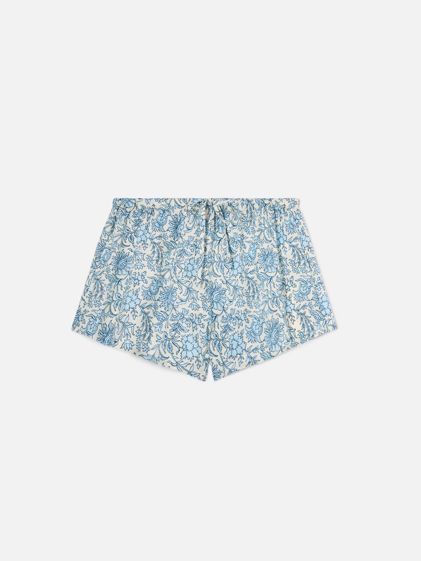 Shorts Kammy de seda con estampado batik floral 