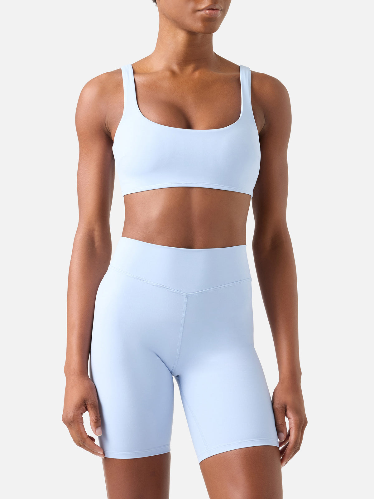 Light blue Kassie fitness top