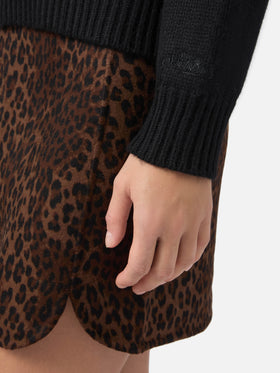 Maglione Kyla in lana nero con jacquard Après