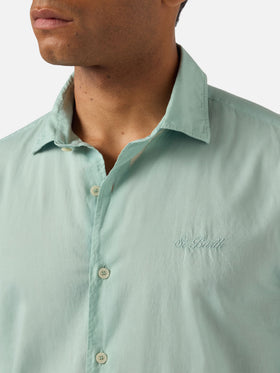 Chemise Ice vert sauge en voile de pur coton 