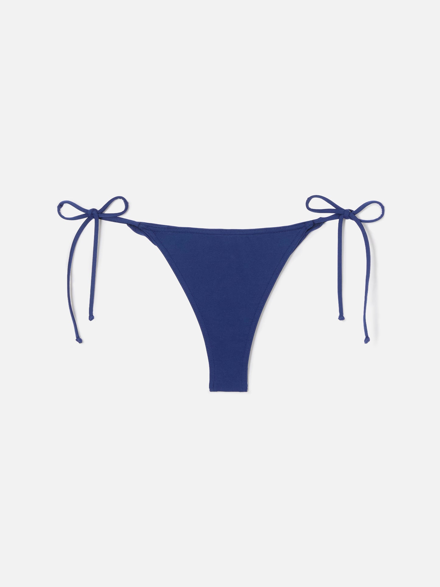 Marielle Brazilian with side ties bikini bottoms in solid blue