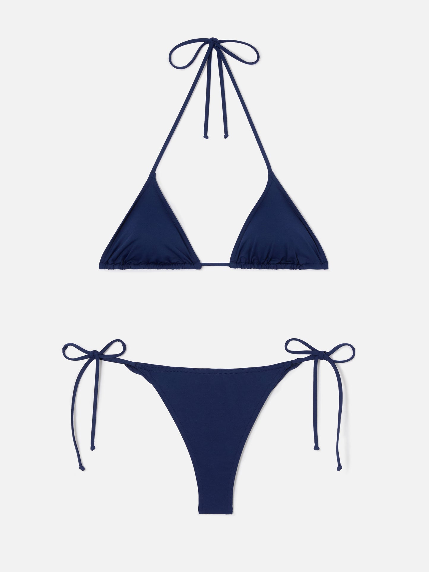 Bikini Leah Marielle blu navy con laccetti