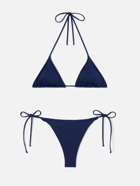 Bikini Leah Marielle blu navy con laccetti