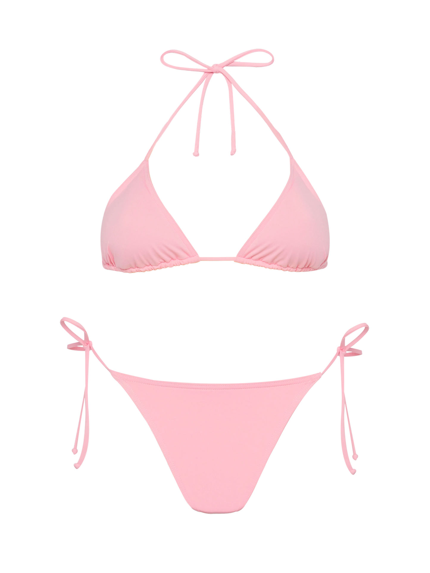 Leah Marielle pink bikini with triangle top and classic briefs - MC2 Saint Barth