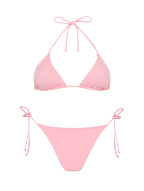 Leah Marielle pink bikini with triangle top and classic briefs - MC2 Saint Barth