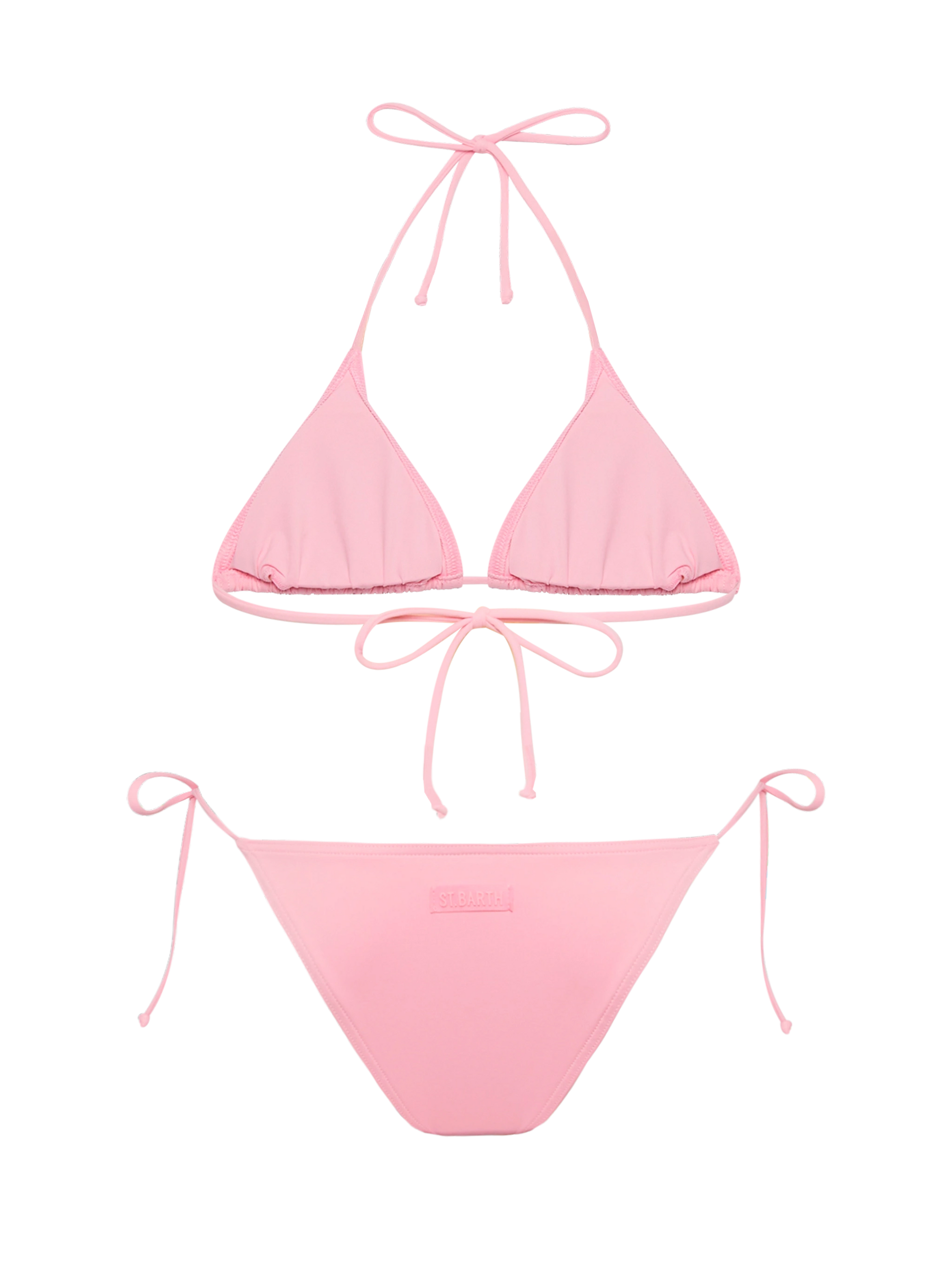 Leah Marielle pink bikini with triangle top and classic briefs - MC2 Saint Barth