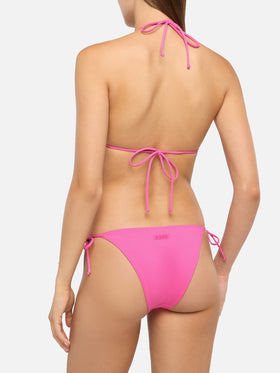 Leah top bikini triangolo fucsia - Virgo slip mare classico fucsia