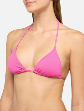 Leah top bikini triangolo fucsia - Virgo slip mare classico fucsia