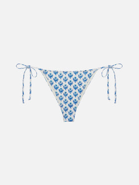 Marielle slip mare classico con stampa floreale
