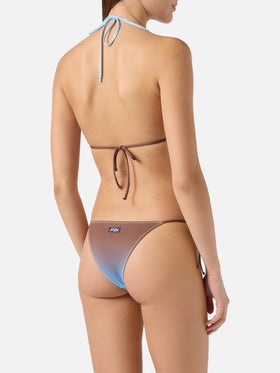 Bikini classico a triangolo Leah Marielle con stampa sfumata