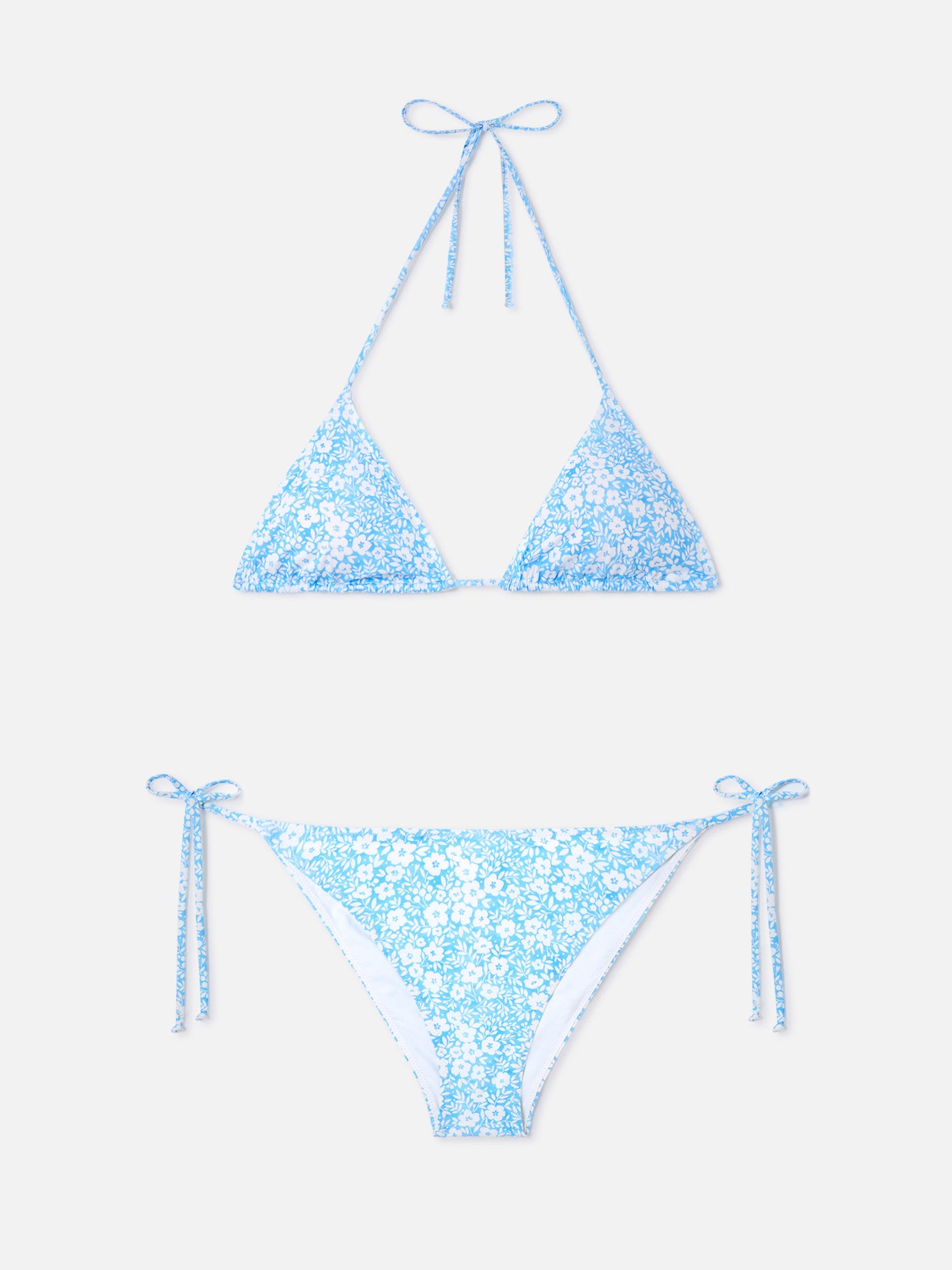 Bikini triangle Leah Virgo à fleurs vintage 