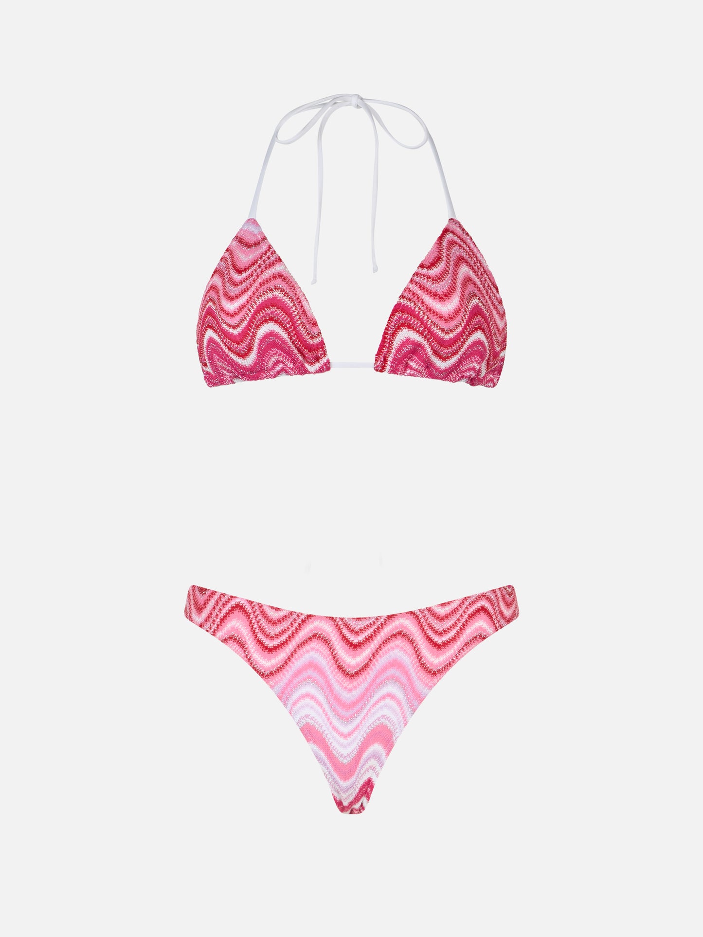 Woman raschel knit triangle bikini Leah Naomi