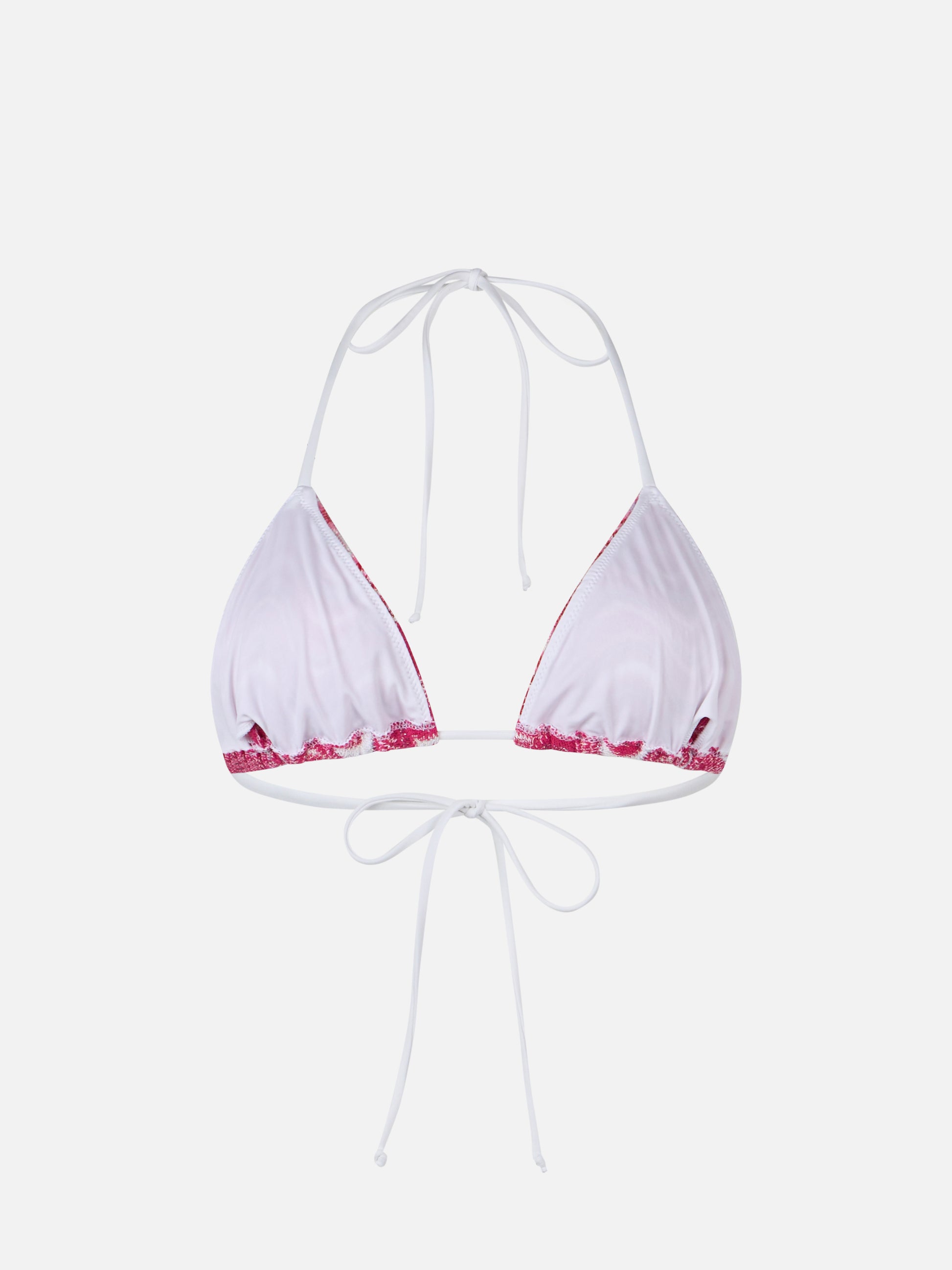 Woman raschel knit triangle top swimsuit Leah - MC2 Saint Barth