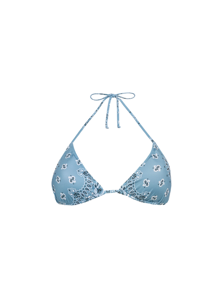 Leah triangle top swimsuit with bandanna print - MC2 Saint Barth