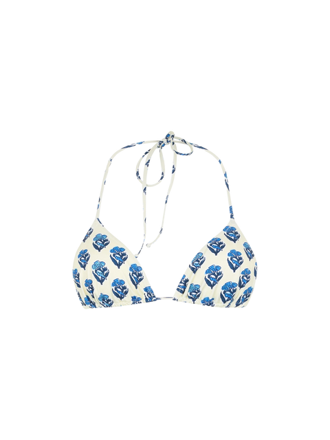 Woman jaipur flower triangle top swimsuit Leah - MC2 Saint Barth