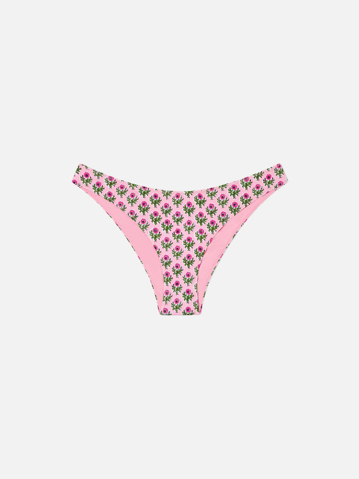 Lido pink floral swim briefs